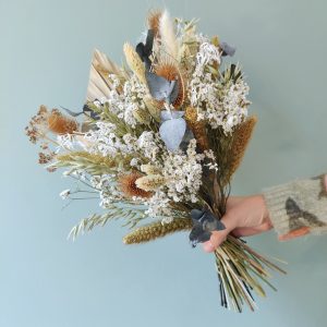 Bouquet de fleurs séchées modèle Céladon - taille M