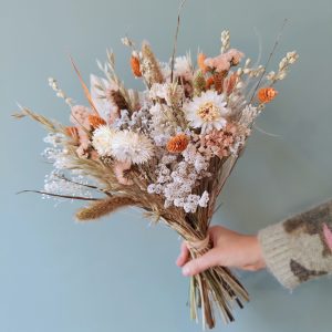 Bouquet de fleurs séchées modèle Corail - taille M