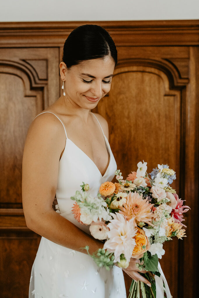 Bouquet de mariée - fleurs locales de saison - les herbes hautes